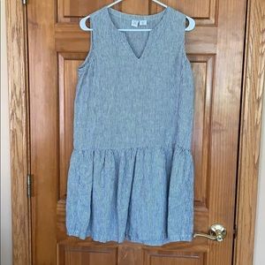 Artisan NY linen striped dress size M